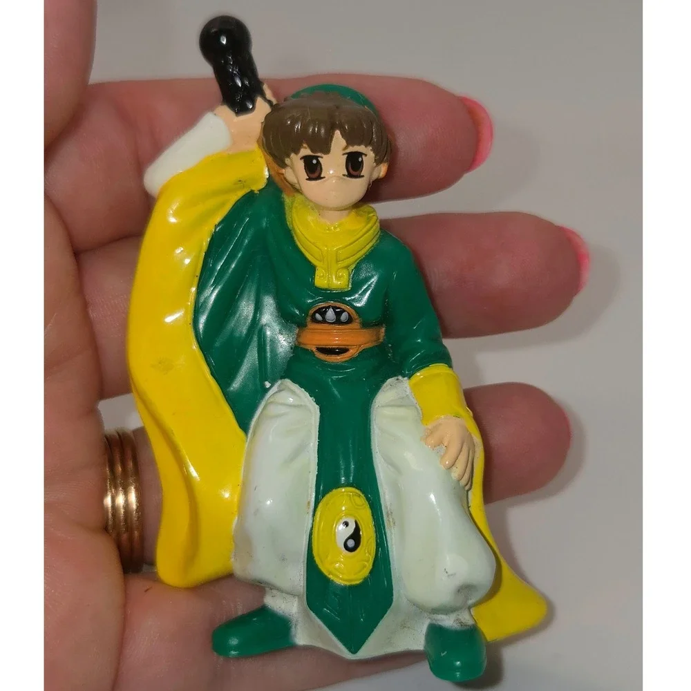 CLAMP Cardcaptor Sakura Syaoran Li Figure 3in Green Fair PVC Mini Toy